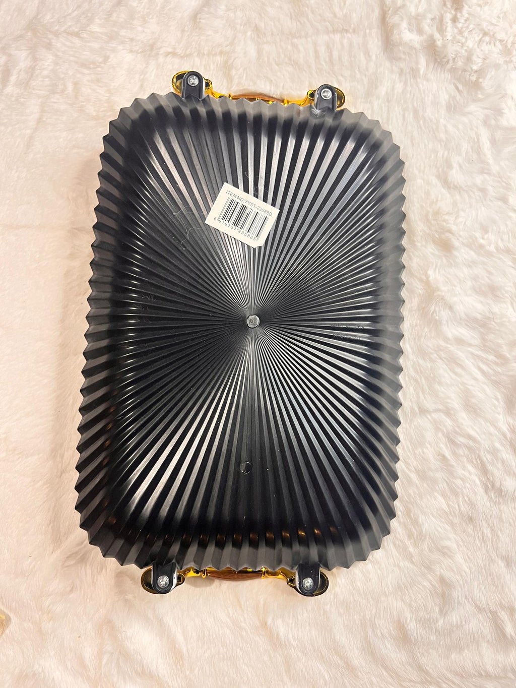 White rectangular serving tray