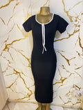 Black bodycon dress