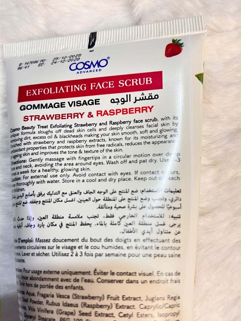 Cosmo face scrub