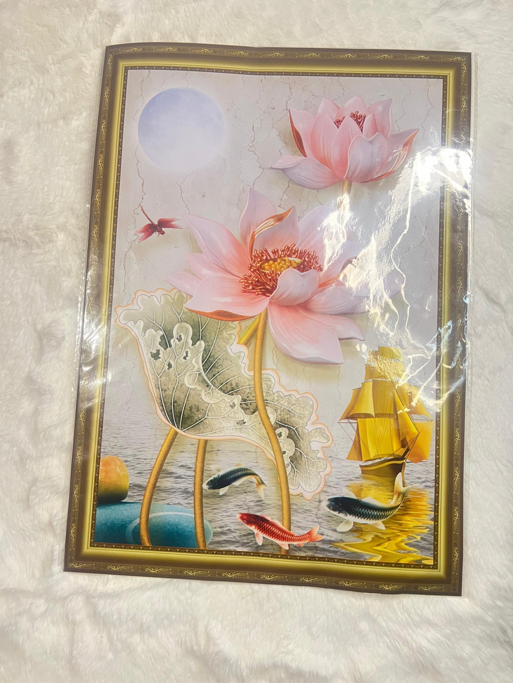 Packaged 3D floral home decor