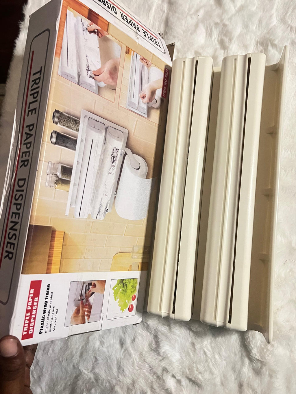 Triple paper dispenser