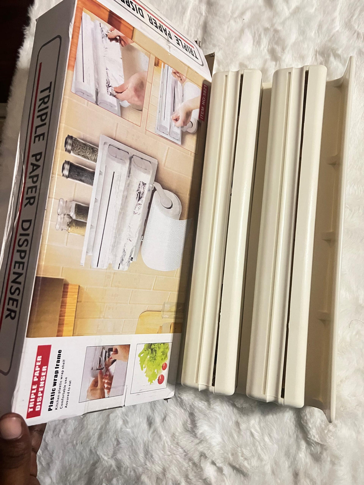 Triple paper dispenser