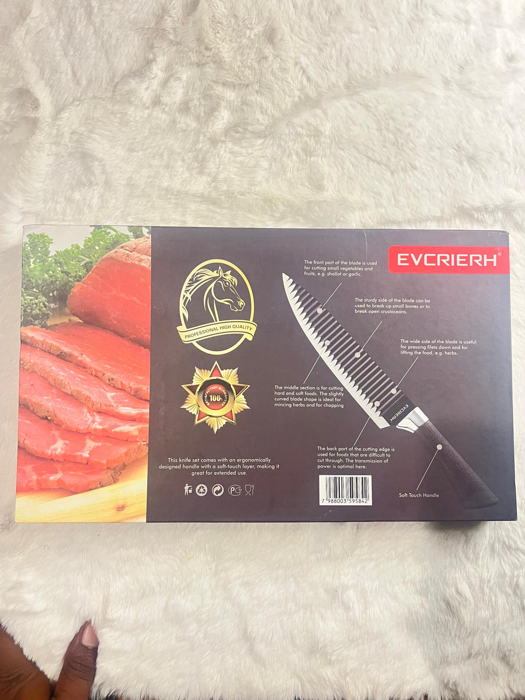 8-piece Evcrier kitchen knife set