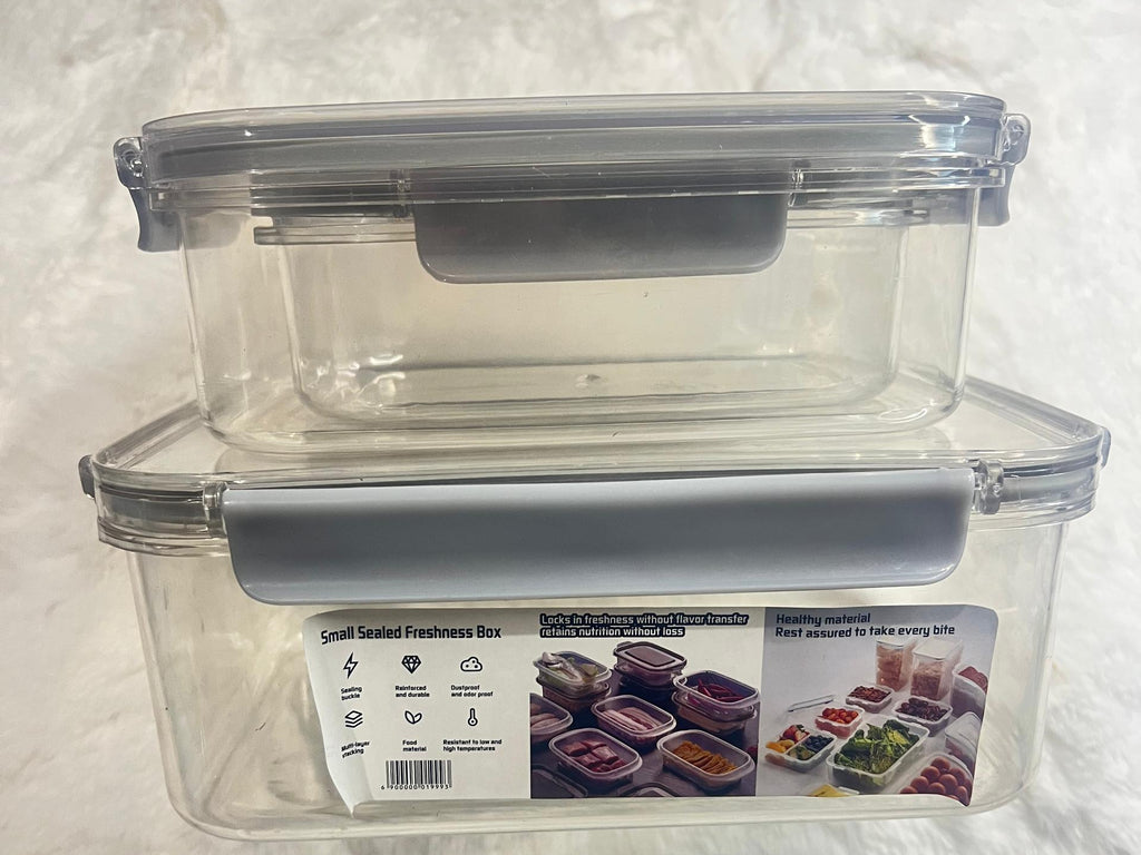 Set of 3 clear  containers 