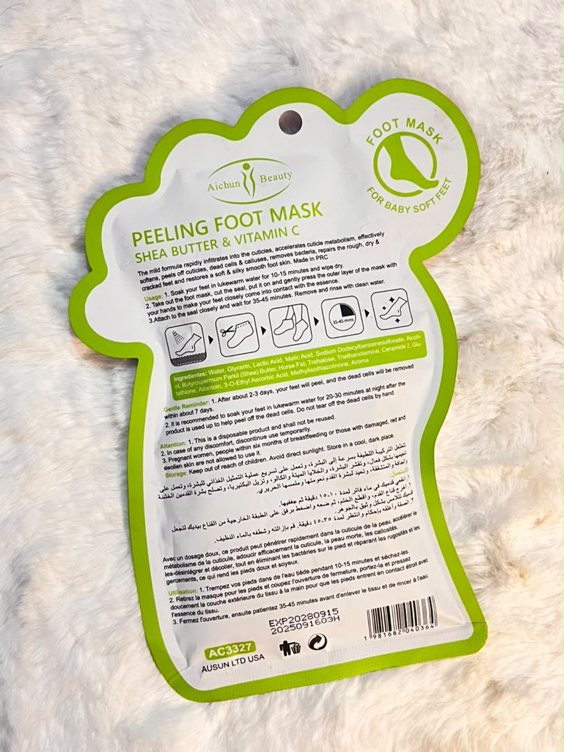 Feeling foot mask shea butter & vitamin c