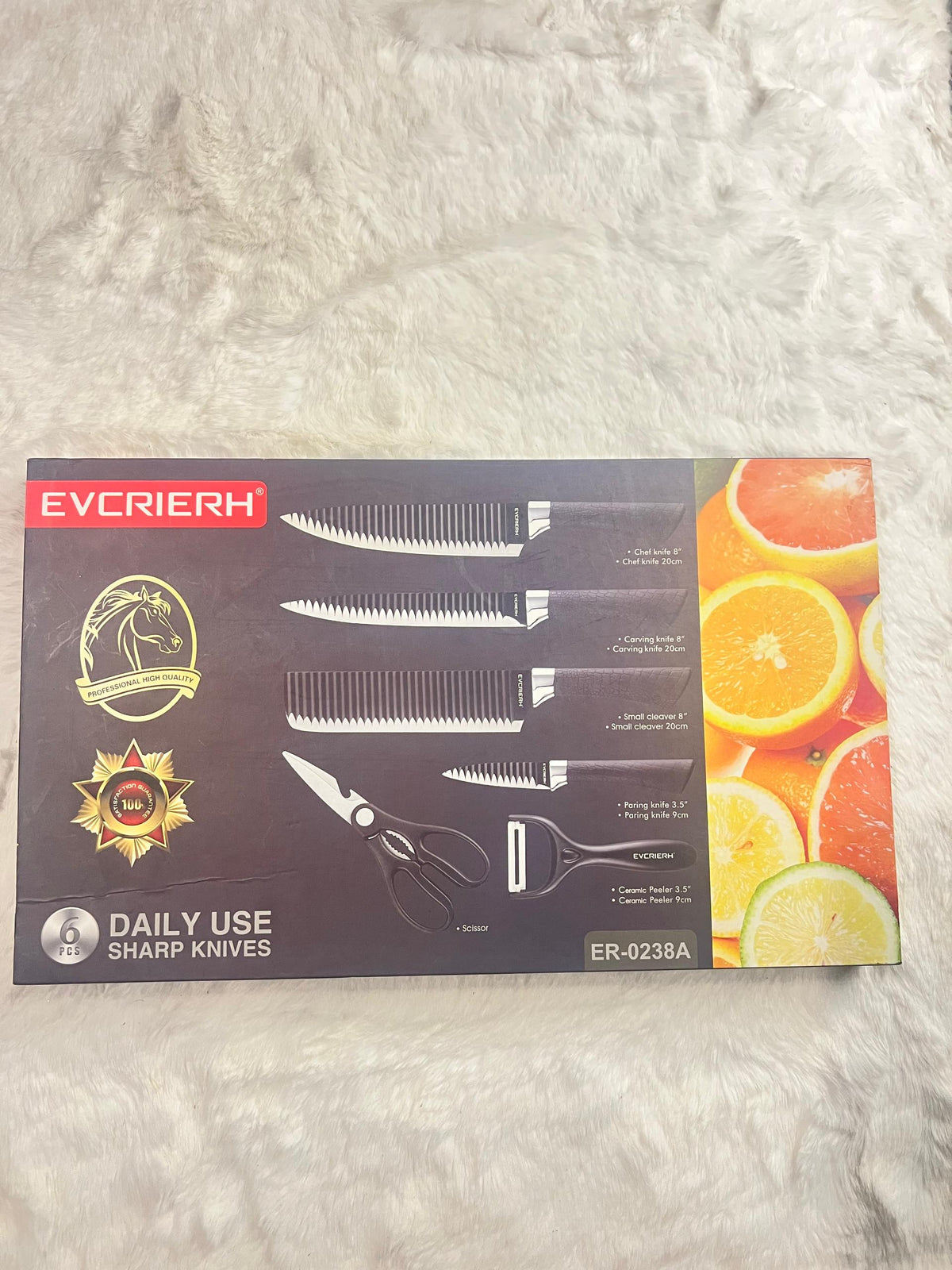 8-piece Evcrier kitchen knife set