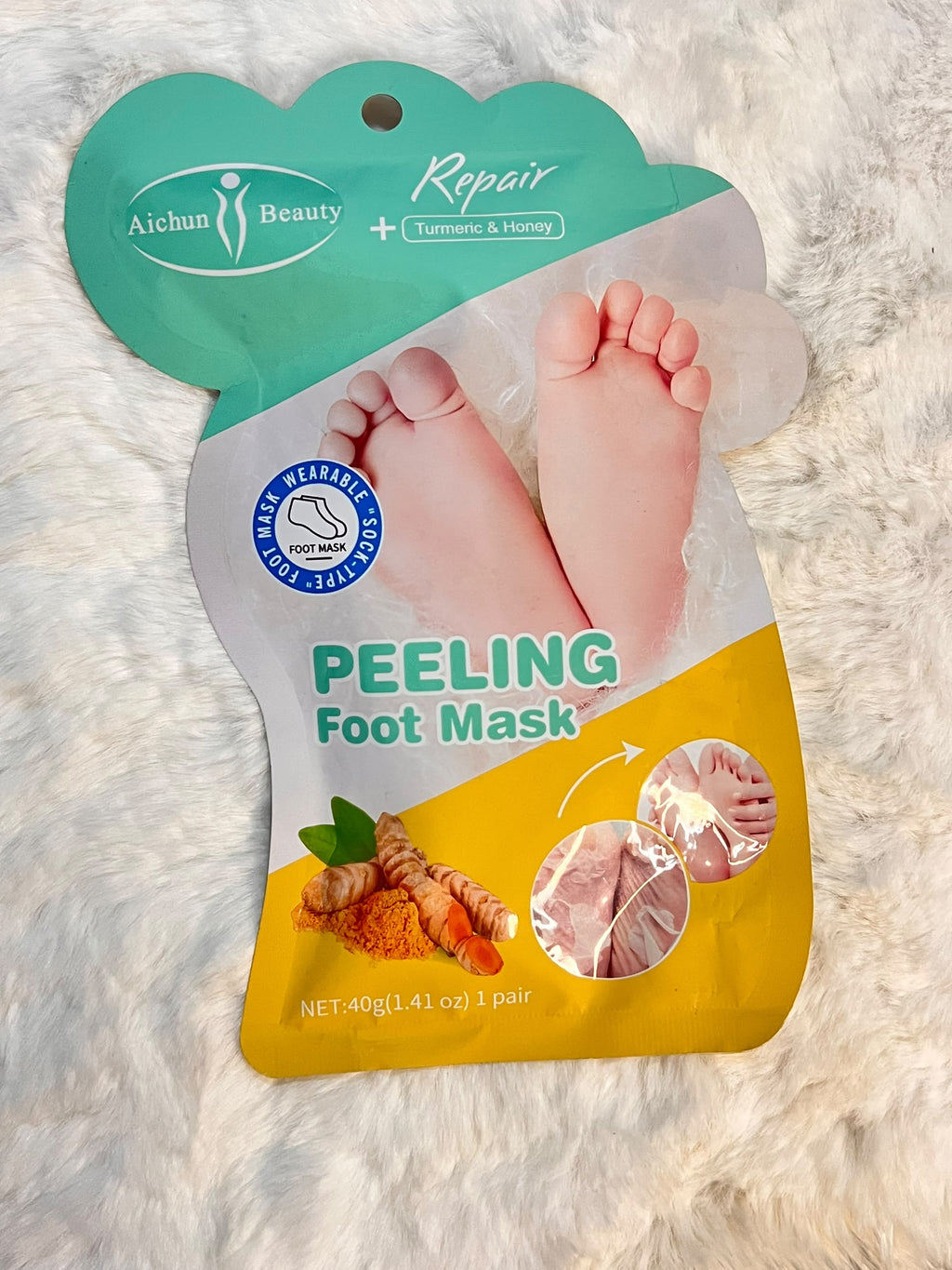 Peeling footmask turmeric & honey