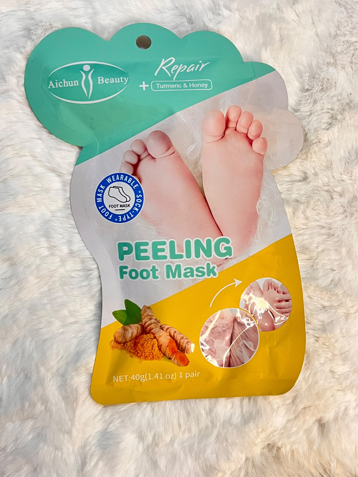 Peeling footmask turmeric & honey