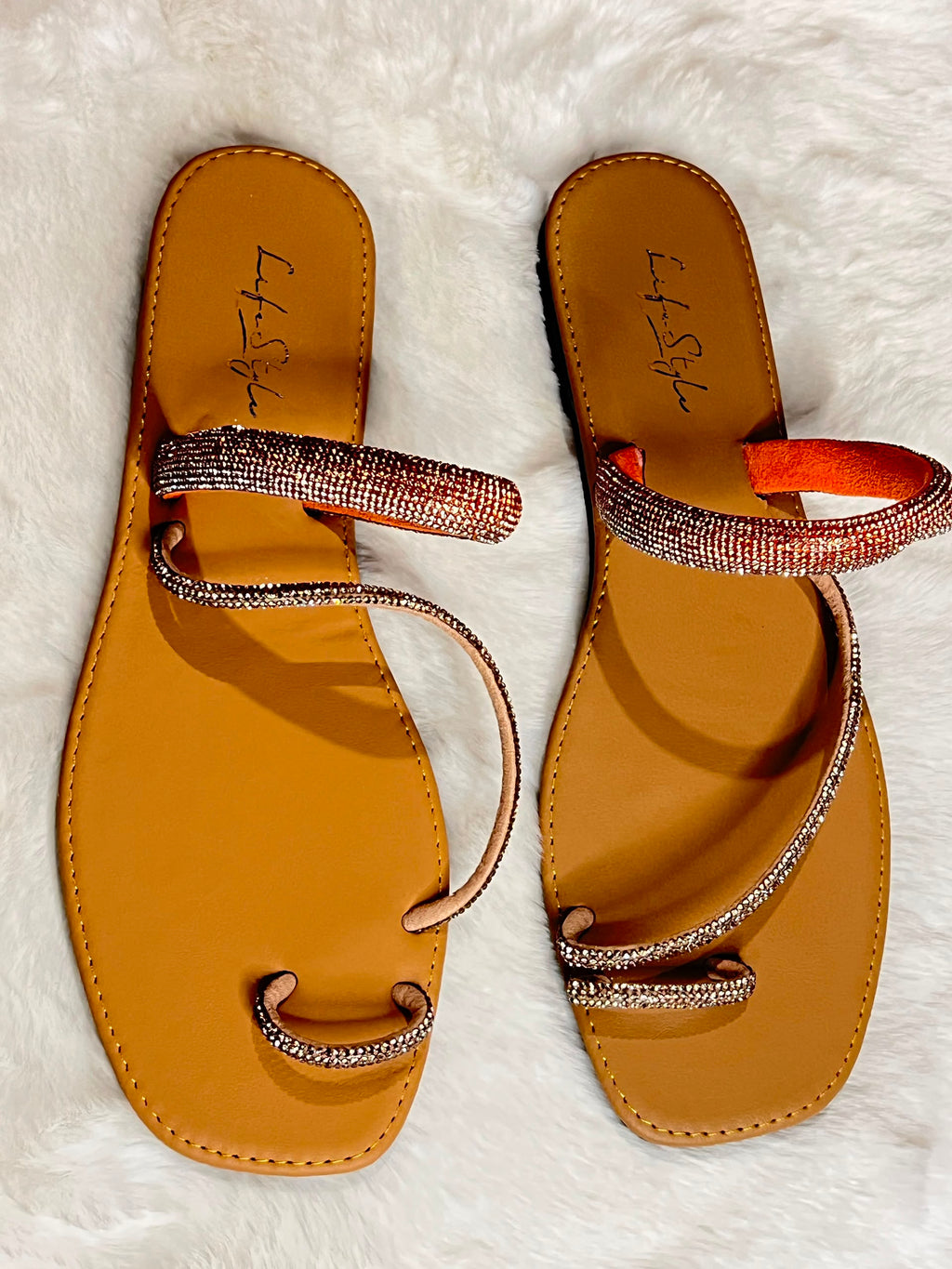 Flat toe heel sandles